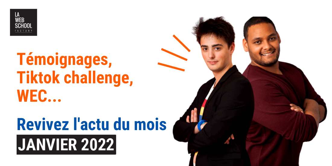 Actualité Janvier 2022 Web School Factory école web