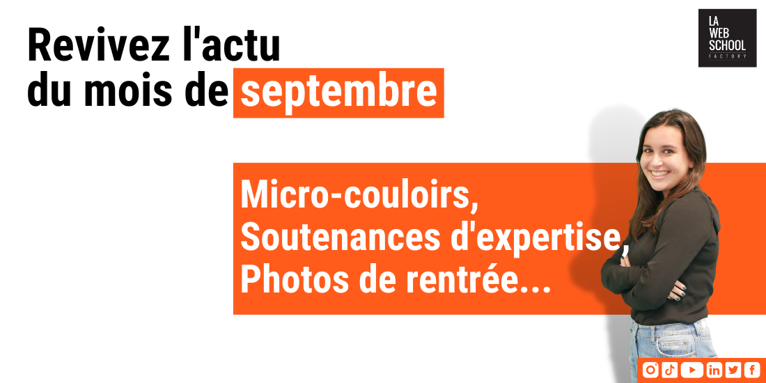 Actualité Septembre 2022 Web School Factory école digitale