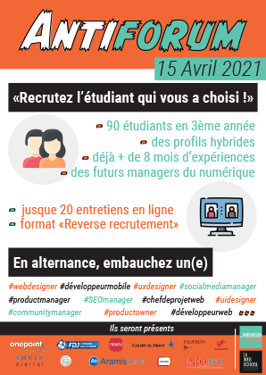 Flyer Antiforum 2021, la Web School