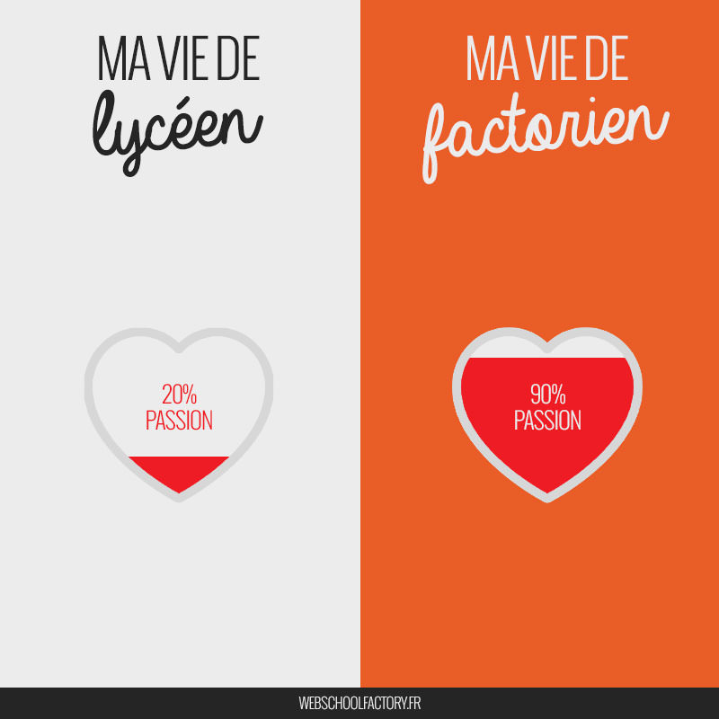 passion des cours lycée vs web school