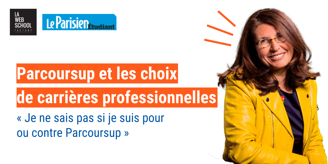 Interview d' Anne Lalou Directrice Web School Factory, Le Parisien Etudiant, Parcoursup 2022